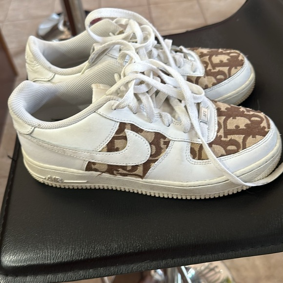 Christian Dior Custom Nike Air Force ones Size 6.5 Women - Picture 7 of 16